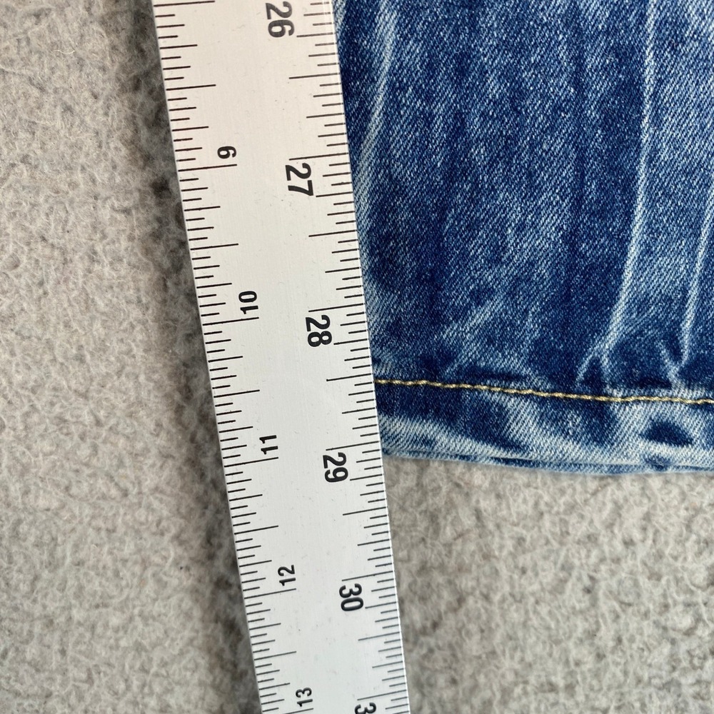 Southpole Mens Skinny Jeans Blue Acid Wash Red Accents Size 30x29 - Picture 8 of 11